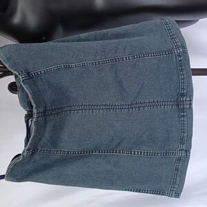 🎀Free People Vintage Y2K Blue Grey Denim Mini Skirt🎀, 28" waist, 17" long